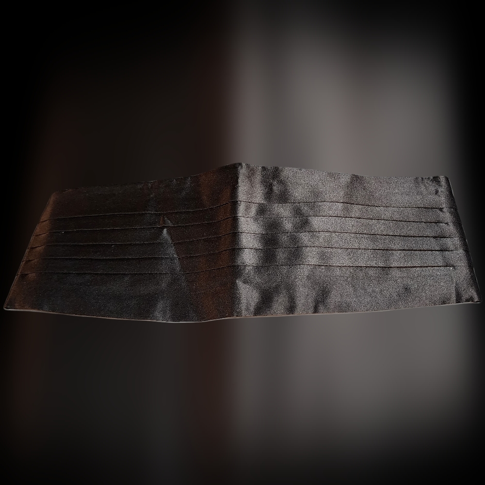 BLACK CUMMERBUND
